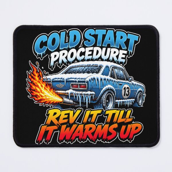 Item preview, Cold Start Rev It Up Funny Mechanic Winter Car designed and sold by ThirdShiftLab.