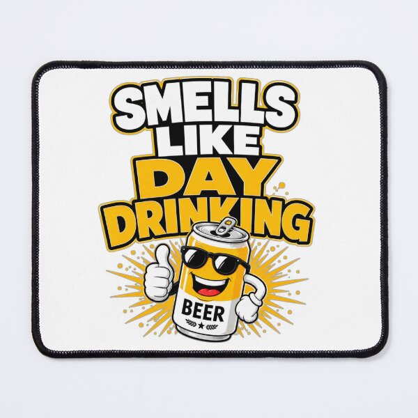 Item preview, Smells Like Day Drinking Funny Beer Can Character Illustration designed and sold by GibasVisuals.