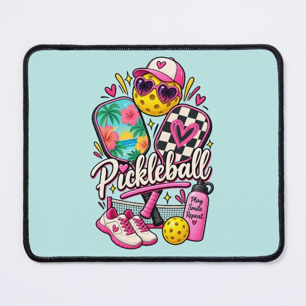 Item preview, Pickleball Vibes – Cute Pink & Tropical Pickleball Design designed and sold by StickyDelights.