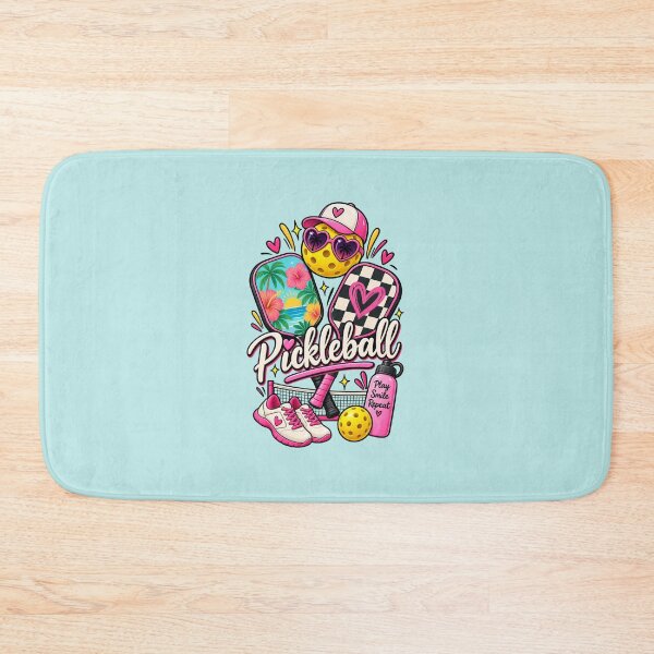 Item preview, Pickleball Vibes – Cute Pink & Tropical Pickleball Design designed and sold by StickyDelights.