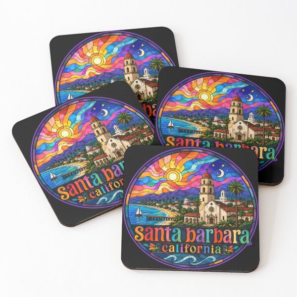 Item preview, Santa Barbara California Coast Stained Glass designed and sold by TomFrontierArt.