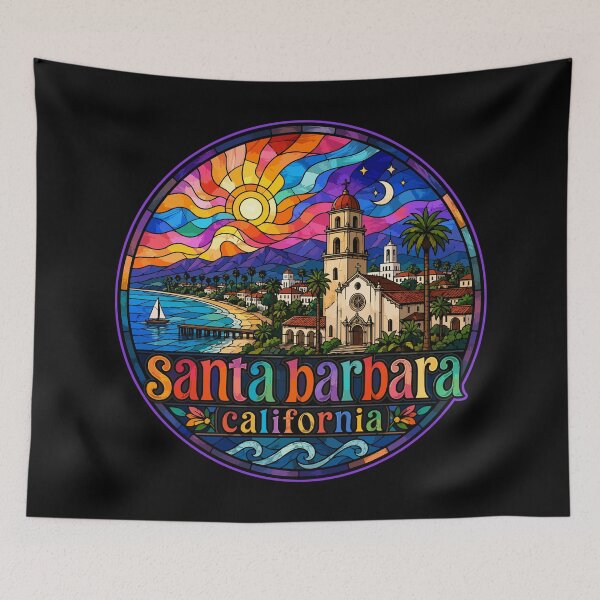 Item preview, Santa Barbara California Coast Stained Glass designed and sold by TomFrontierArt.
