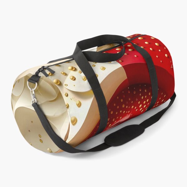 Item preview, Abstract Spiral with Gold Accents in Red and White designed and sold by Vicky Brago-Mitchell®.
