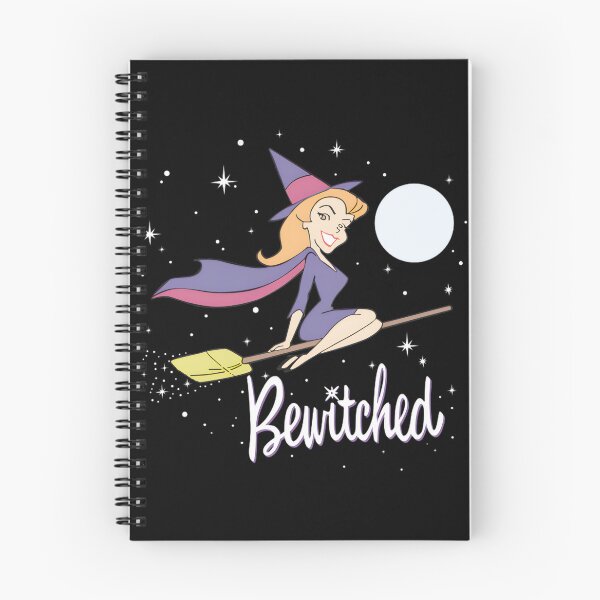 Item preview, Bewitched Witch Riding Broomstick Halloween Night designed and sold by kristytomeka.