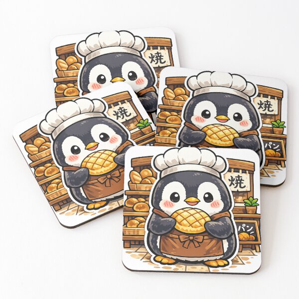 Item preview, Kawaii Penguin Baker with Melon Pan – Cute Japanese Bakery designed and sold by kawaii animal store (in Japan).