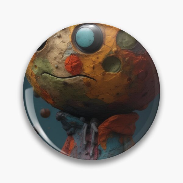 Item preview, Colorful planet character with big eyes designed and sold by Mianku | Für das Leben.