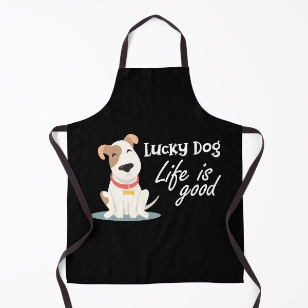 Item preview, Lucky Dog Life is Good Cartoon Dog designed and sold by GiaoCalonas.