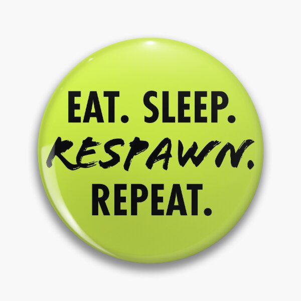 Item preview, Eat Sleep Respawn Repeat – Funny Gamer Typography Gift for Video Game Lovers designed and sold by Hello Hobbies.