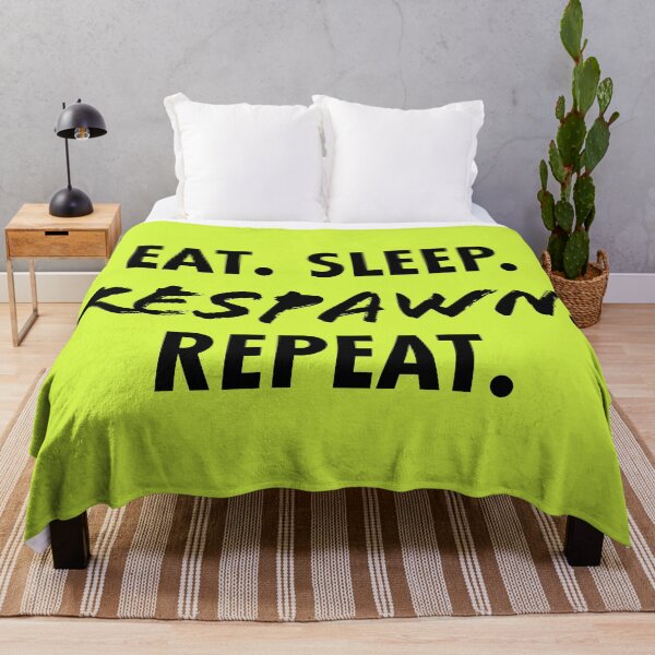 Item preview, Eat Sleep Respawn Repeat – Funny Gamer Typography Gift for Video Game Lovers designed and sold by Hello Hobbies.