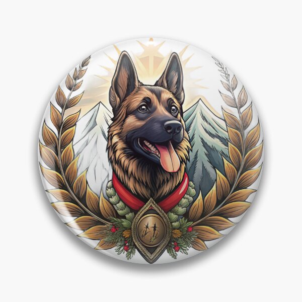 Item preview, German Shepherd Traditional Tattoo / Vintage Canine Artwork designed and sold by Mousy17.