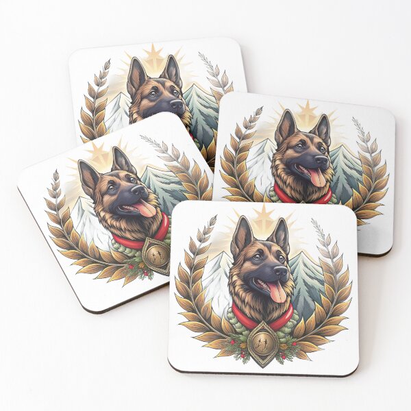 Item preview, German Shepherd Traditional Tattoo / Vintage Canine Artwork designed and sold by Mousy17.
