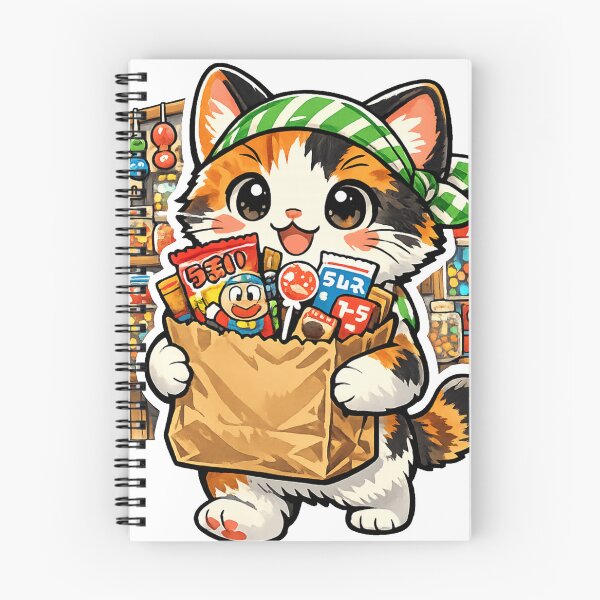 Item preview, Kawaii Cat with Japanese Dagashi Snacks – Retro Showa Candy Shop designed and sold by kawaii animal store (in Japan).