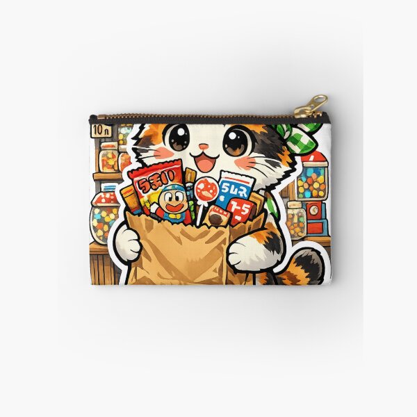 Item preview, Kawaii Cat with Japanese Dagashi Snacks – Retro Showa Candy Shop designed and sold by kawaii animal store (in Japan).