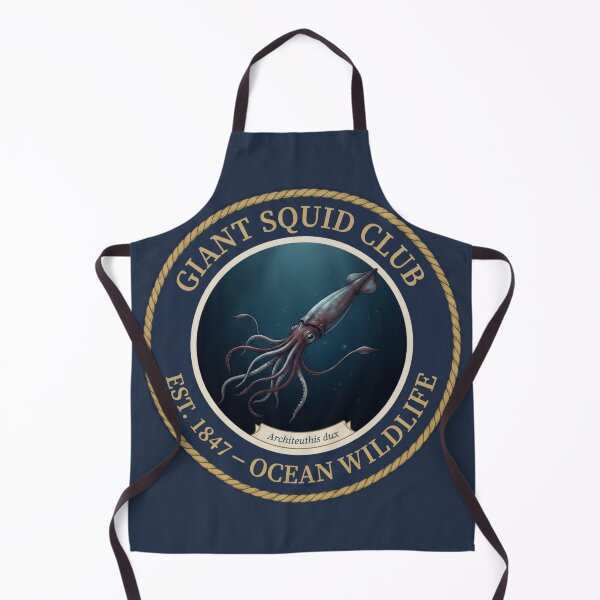 Item preview, Giant Squid Club Vintage Badge Deep Sea Wildlife designed and sold by CalmCapy Co.