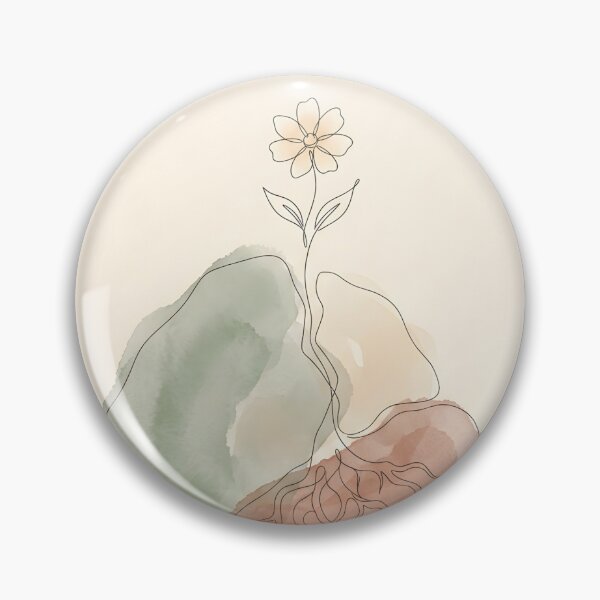 Item preview, Al-'Aziz - The Powerful | Minimalist Line Art Flower & Roots Illustration designed and sold by Crónicas del Sol Antiguo.