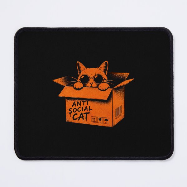 Item preview, Anti Social Cat In A Box designed and sold by OCatClub.
