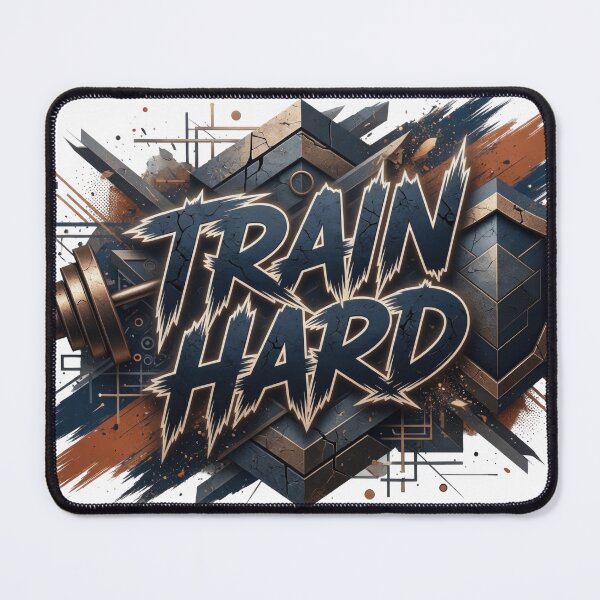 Item preview, Trendy Navy TRAIN HARD designed and sold by dazzlemakers.