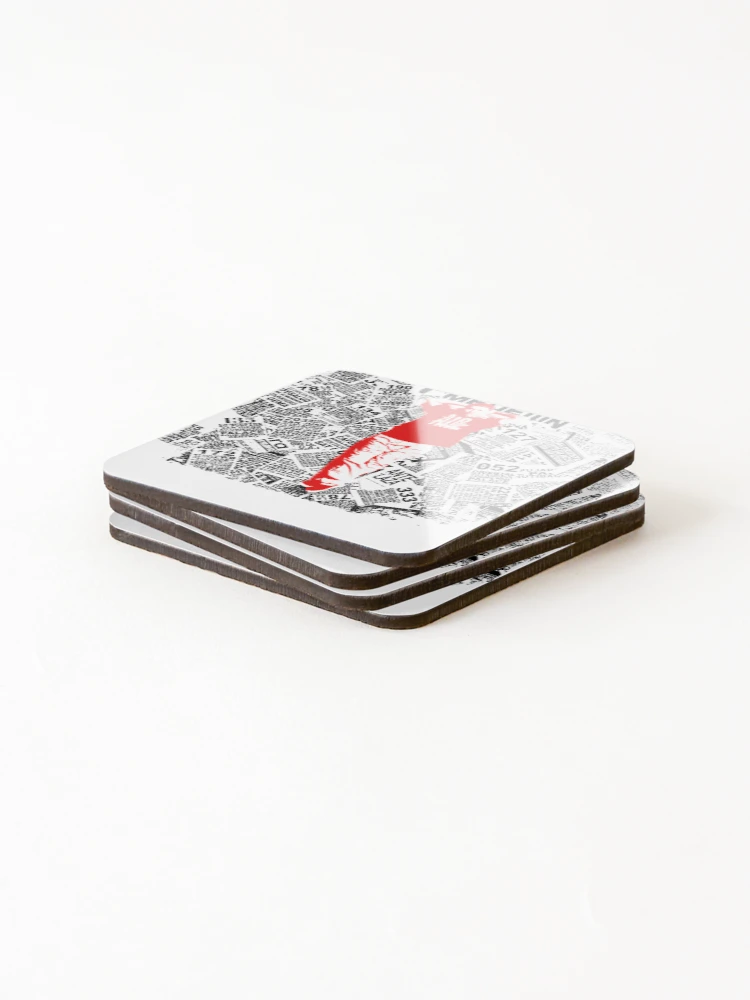 Thumbnail 4 of 5, Coasters (Set of 4), Typographi Style Rapper designed and sold by NaturePsyche.