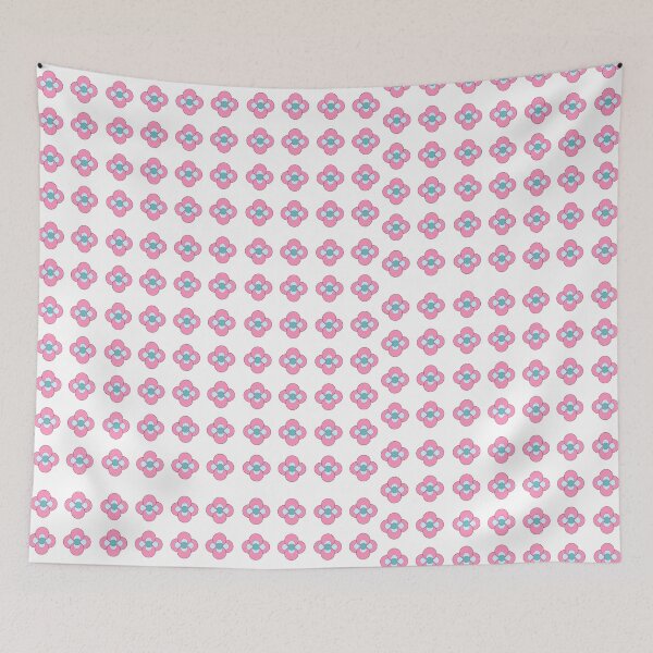 Item preview, Vintage Indian Motif Pink and Teal Minimalist Seamless Repeat Pattern designed and sold by Rehnair.