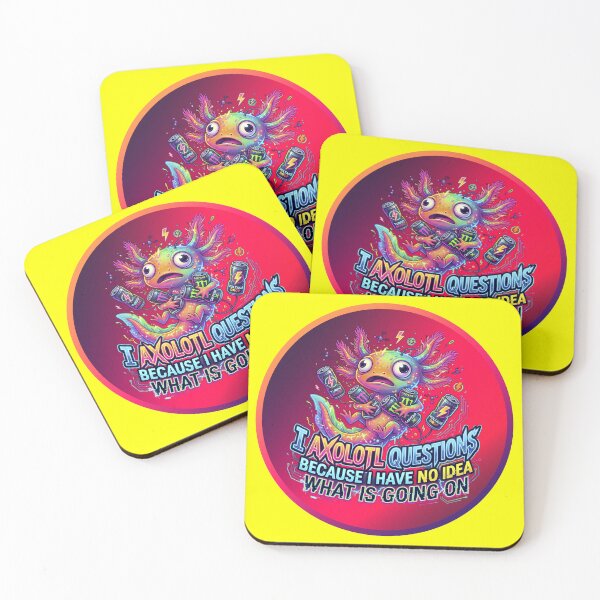 Item preview, Funny Axolotl Questions Because I Have No Idea What Is Going On designed and sold by LOVEARTDESIGN.