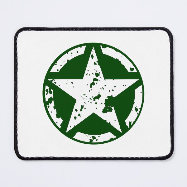 Item preview, Distressed Army Star designed and sold by Lion-Minard.