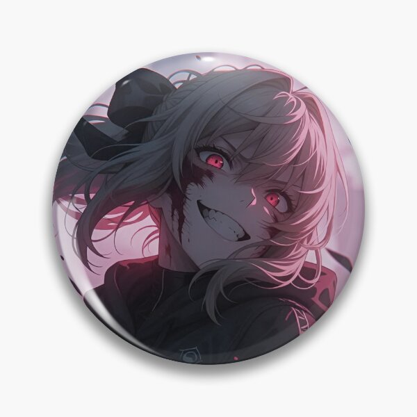Item preview, Saber | Crimson Shadow Anime Girl – Dark Pink Gothic Warrior Artwork designed and sold by Dyan4.