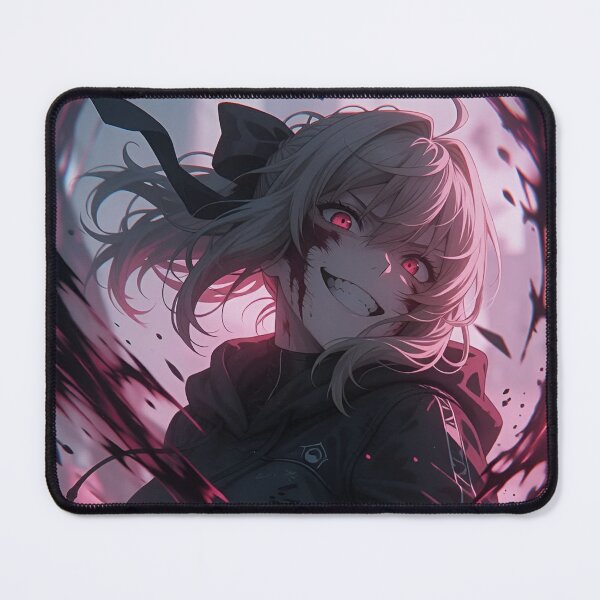Item preview, Saber | Crimson Shadow Anime Girl – Dark Pink Gothic Warrior Artwork designed and sold by Dyan4.