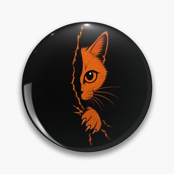 Item preview, Peeking Orange Cat Scratching designed and sold by OCatClub.
