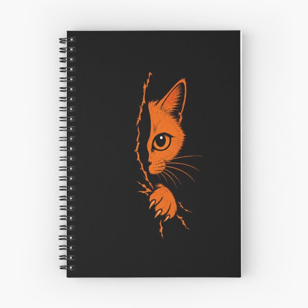 Item preview, Peeking Orange Cat Scratching designed and sold by OCatClub.