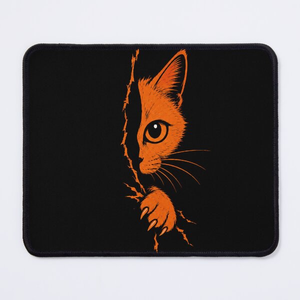 Item preview, Peeking Orange Cat Scratching designed and sold by OCatClub.