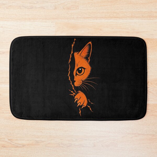 Item preview, Peeking Orange Cat Scratching designed and sold by OCatClub.