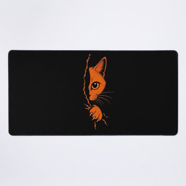 Item preview, Peeking Orange Cat Scratching designed and sold by OCatClub.