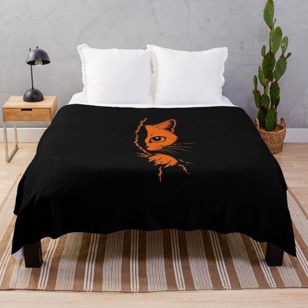Item preview, Peeking Orange Cat Scratching designed and sold by OCatClub.