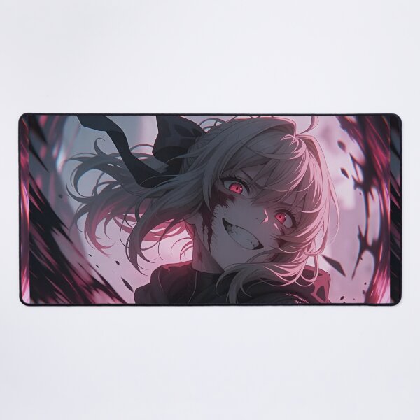 Item preview, Saber | Crimson Shadow Anime Girl – Dark Pink Gothic Warrior Artwork designed and sold by Dyan4.