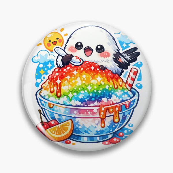Item preview, Kawaii Shima Enaga Rainbow Kakigori – Cute Japanese Shaved Ice Bird designed and sold by kawaii animal store (in Japan).