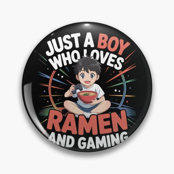 Item preview, Just a Boy Who Loves Ramen and Gaming designed and sold by borutawear.