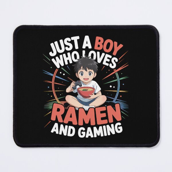 Item preview, Just a Boy Who Loves Ramen and Gaming designed and sold by borutawear.