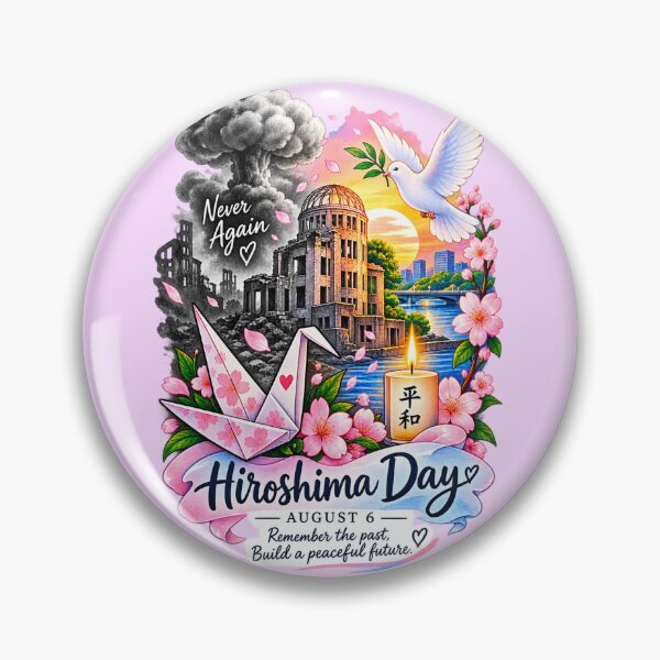 Item preview, Hiroshima Day – Remember the Past, Build Peace designed and sold by StickyDelights.