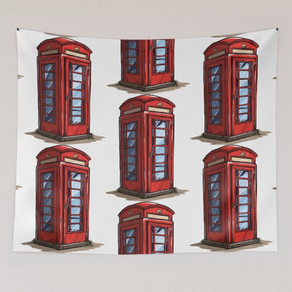 Item preview, Red Telephone Booth Design designed and sold by RichardRags.