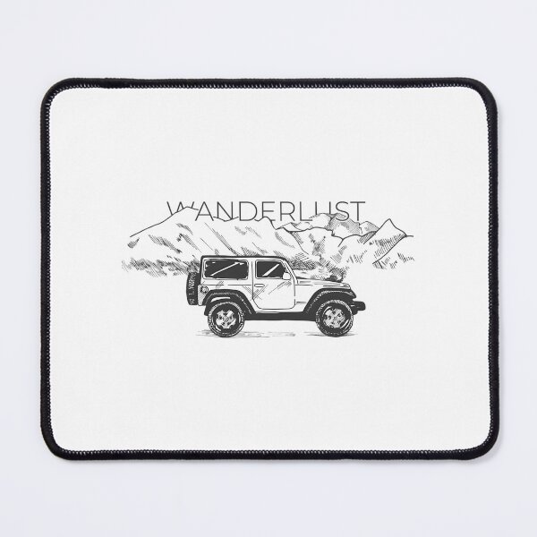 Item preview, Wanderlust Off Road Car In Mountains Print designed and sold by Stetson-Hackett.