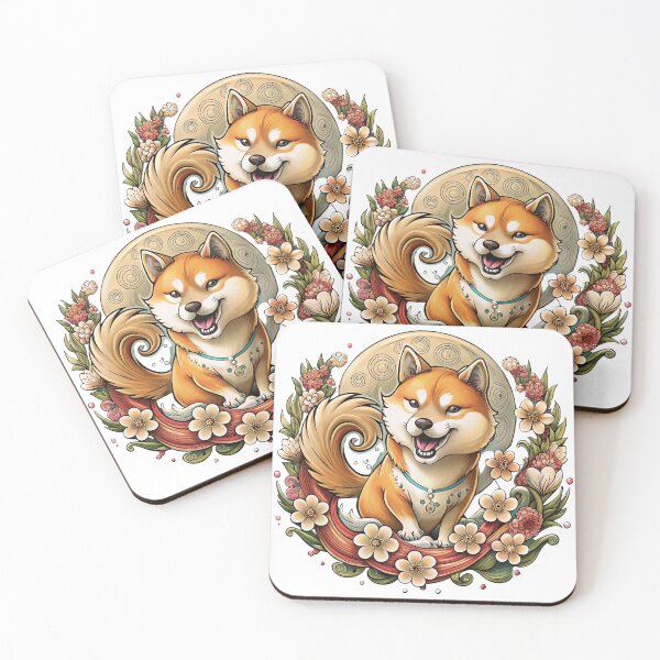 Item preview, Shiba Inu Tattoo Art | Japanese Inspired Traditional Dog Design designed and sold by Mousy17.