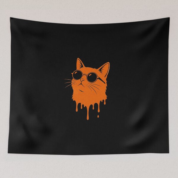 Item preview, Cool Orange Cat Drip Sunglasses designed and sold by OCatClub.