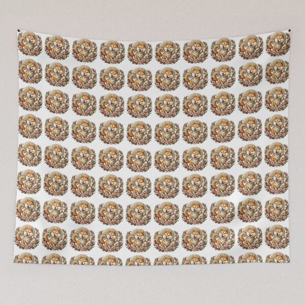 Item preview, Shiba Inu Tattoo Art | Japanese Inspired Traditional Dog Design designed and sold by Mousy17.