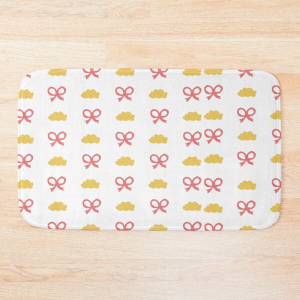 Item preview, Cute Coquette Pink Bow Golden Cloud Seamless Pastel Pattern designed and sold by Rehnair.