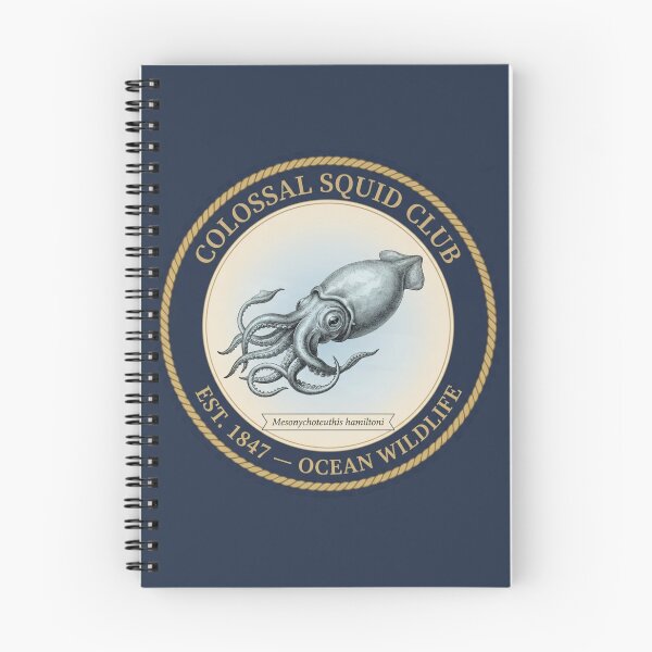 Item preview, Colossal Squid Club Vintage Badge Deep Sea Wildlife designed and sold by CalmCapy Co.