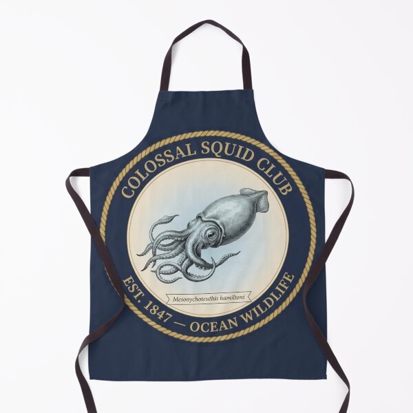 Item preview, Colossal Squid Club Vintage Badge Deep Sea Wildlife designed and sold by CalmCapy Co.
