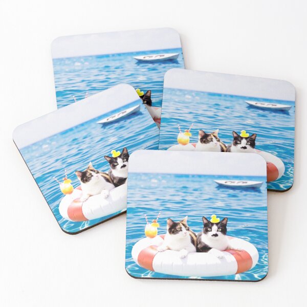 Item preview, Water of Life Wall Art - Cute Cats in Tube on Water designed and sold by imsoyoon.