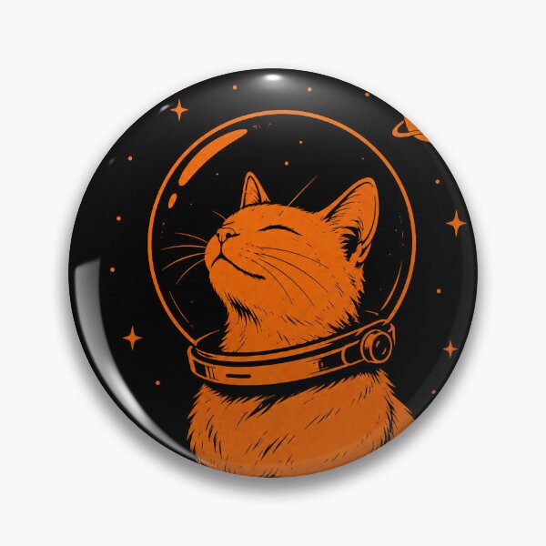 Item preview, Orange Space Cat Astronaut designed and sold by OCatClub.