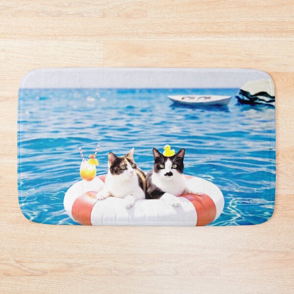 Item preview, Water of Life Wall Art - Cute Cats in Tube on Water designed and sold by imsoyoon.