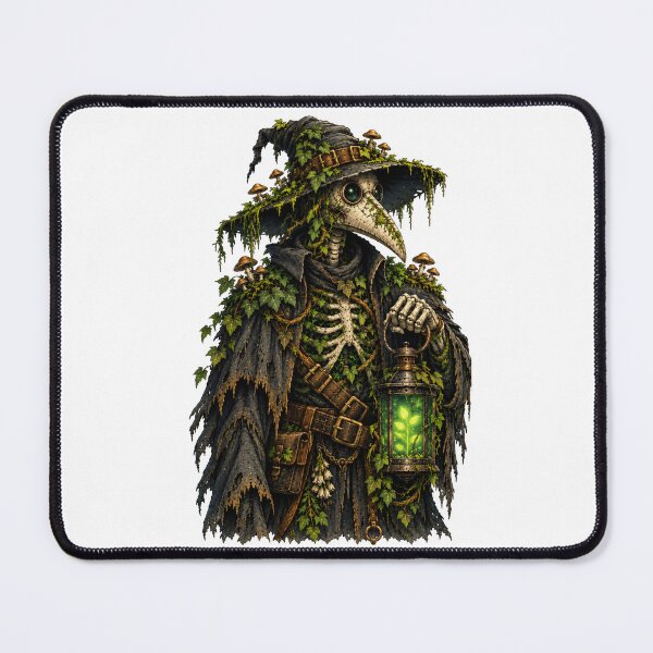 Item preview, Forest Plague Doctor | Undead Herbalist | Mushroom & Ivy Skeleton | Dark Fantasy designed and sold by MrDev.